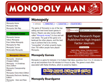 Tablet Screenshot of monopoly-man.com